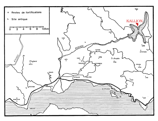 Carte d'Etolie de l'Est